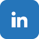 blaues LinkedIn Icon